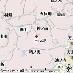 徳島県徳島市北山町三反地周辺の地図
