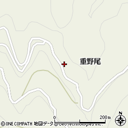 徳島県吉野川市美郷重野尾45周辺の地図