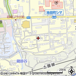 徳島県三好市池田町シマ周辺の地図