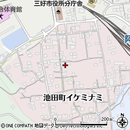 徳島県三好市池田町イケミナミ1934周辺の地図
