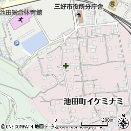 徳島県三好市池田町イケミナミ2132周辺の地図
