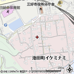 徳島県三好市池田町イケミナミ2134周辺の地図