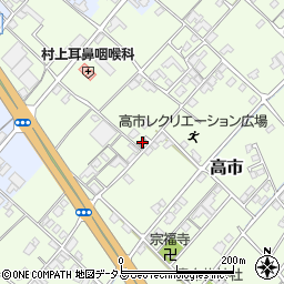 高市公民館周辺の地図