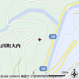 徳島県吉野川市山川町大内22周辺の地図