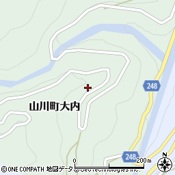 徳島県吉野川市山川町大内186周辺の地図