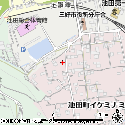 徳島県三好市池田町イケミナミ2126周辺の地図
