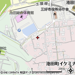 徳島県三好市池田町イケミナミ2123周辺の地図