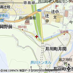 徳島県三好市井川町岡野前62周辺の地図