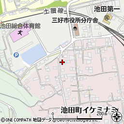徳島県三好市池田町イケミナミ2131周辺の地図