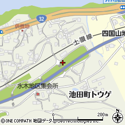 徳島県三好市池田町トウゲ周辺の地図
