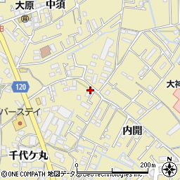 徳島県徳島市大原町千代ケ丸119-3周辺の地図