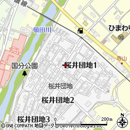 毎日新聞伊予桜井販売所周辺の地図