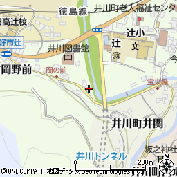 徳島県三好市井川町岡野前83周辺の地図