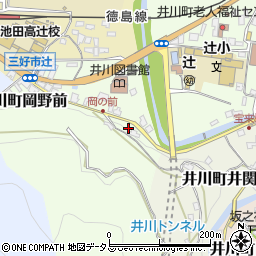 徳島県三好市井川町岡野前73周辺の地図