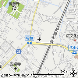 和歌山県有田郡広川町広周辺の地図