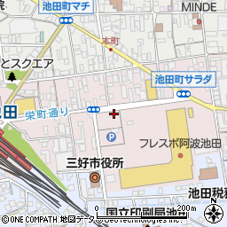 有限会社阿波池田観光社周辺の地図