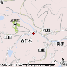 徳島県徳島市北山町合仁木20-1周辺の地図