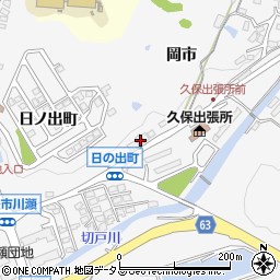 山口県下松市河内岡市617-13周辺の地図