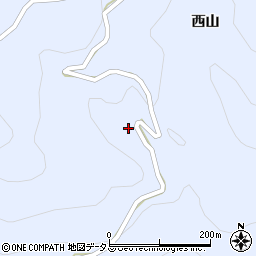 徳島県美馬市穴吹町口山西山555周辺の地図