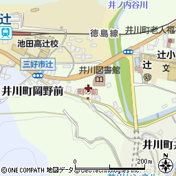 徳島県三好市井川町岡野前40周辺の地図