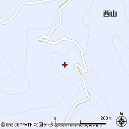 徳島県美馬市穴吹町口山西山552周辺の地図