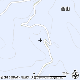 徳島県美馬市穴吹町口山西山553周辺の地図