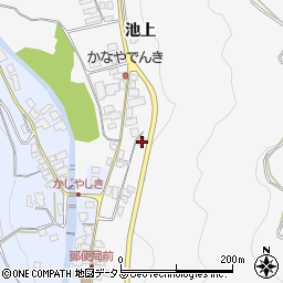 徳島県三好郡東みよし町西庄池上124周辺の地図