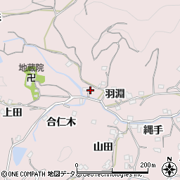 徳島県徳島市北山町北ノ谷周辺の地図