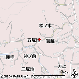 徳島県徳島市北山町五反地周辺の地図
