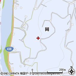 徳島県美馬郡つるぎ町貞光岡周辺の地図