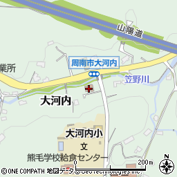 周南市大河内市民センター周辺の地図