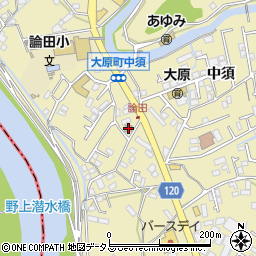 徳島大原郵便局周辺の地図
