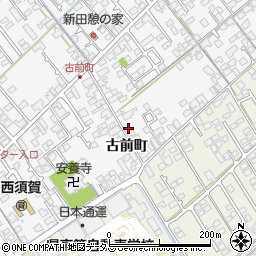 山口県防府市新田古前町周辺の地図