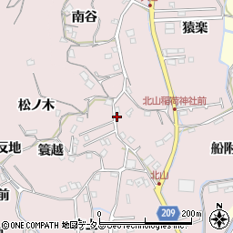 徳島県徳島市北山町（銭亀坂）周辺の地図
