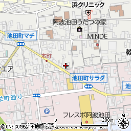 高知銀行池田支店 ＡＴＭ周辺の地図