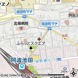 朝日生命池田営業所周辺の地図