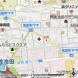 池田商工会議所周辺の地図