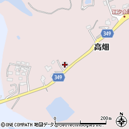 山口県山陽小野田市高畑220周辺の地図
