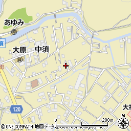 徳島県徳島市大原町中須7-1周辺の地図