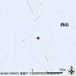 徳島県美馬市穴吹町口山西山462周辺の地図