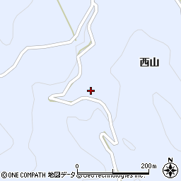 徳島県美馬市穴吹町口山西山434周辺の地図
