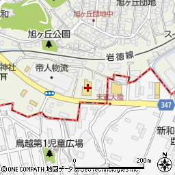 山口日産自動車周南久米店周辺の地図