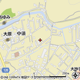 徳島県徳島市大原町中須4-1周辺の地図