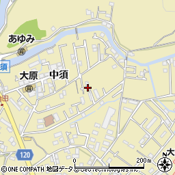 徳島県徳島市大原町中須87周辺の地図