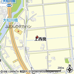 徳島県徳島市大松町上西奥周辺の地図