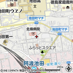 徳島県三好市池田町マチ2526-4周辺の地図