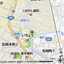 横野新町公園周辺の地図