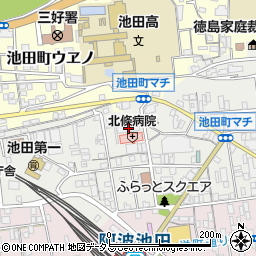 徳島県三好市池田町マチ2526-10周辺の地図