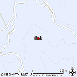 徳島県美馬市穴吹町口山西山周辺の地図