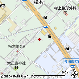 愛媛県今治市松木44周辺の地図